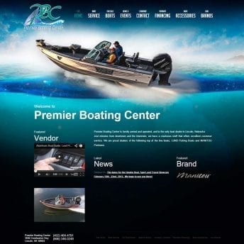 web devlopment premier boating center Get Interactive!